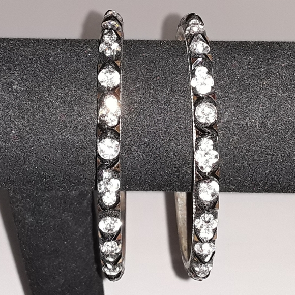 Austrian Crystal Bangles by Priya Kakkar (2) - NWOT - Picture 1 of 5